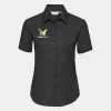 Russell Collection Ladies Short Sleeve Easy Care Oxford Shirt Thumbnail